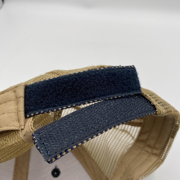 John Deere Hat Cap Strap Back‎ Blue Tan Mesh Trucker Embroidered Mens Green Farm - Picture 8 of 8